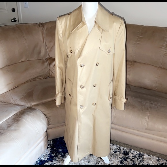 CHRISTIAN DIOR Men’s Khaki Trench Coat - Picture 1 of 10